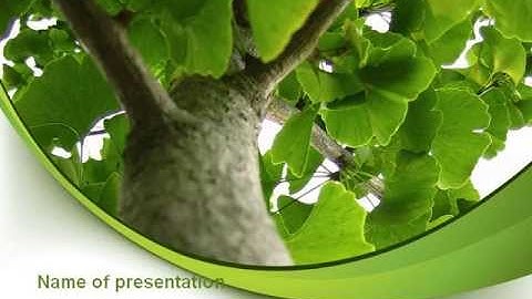 Tree Growth PowerPoint Template by PoweredTemplate.com