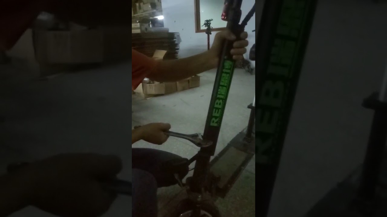 scooter handlebar adjustment YouTube