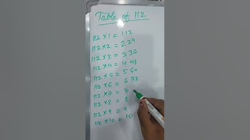 table of 112 |table  |multiplication table |Table trick #Navshimathsclasses