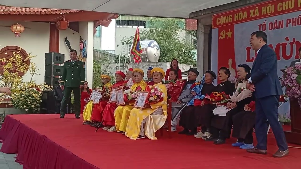 Tdp chợ lương lễ chúc thọ cho các cụ 