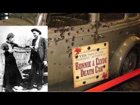 Bonnie And Clyde Death Car In Primm , Nevada