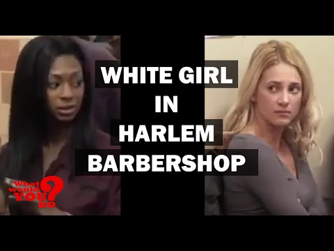 Black Guy Brings White Girlfriend To Harlem Barbershop | What Would You Do? | WWYD