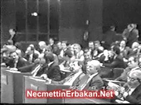 NO:144A  Prof. Dr. NECMETTİN ERBAKAN, TBMM Terör ve Şırnak olayları Konusu, RP 23.9.1992 CD - 1