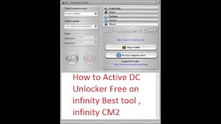 How to Active DC Unlocker Free Trial on infinity tool