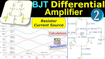 BJT Differentiële Versterker - Resistieve Stroombron 🌟 CMRR, Differentiële & Common-Mode Versterk...