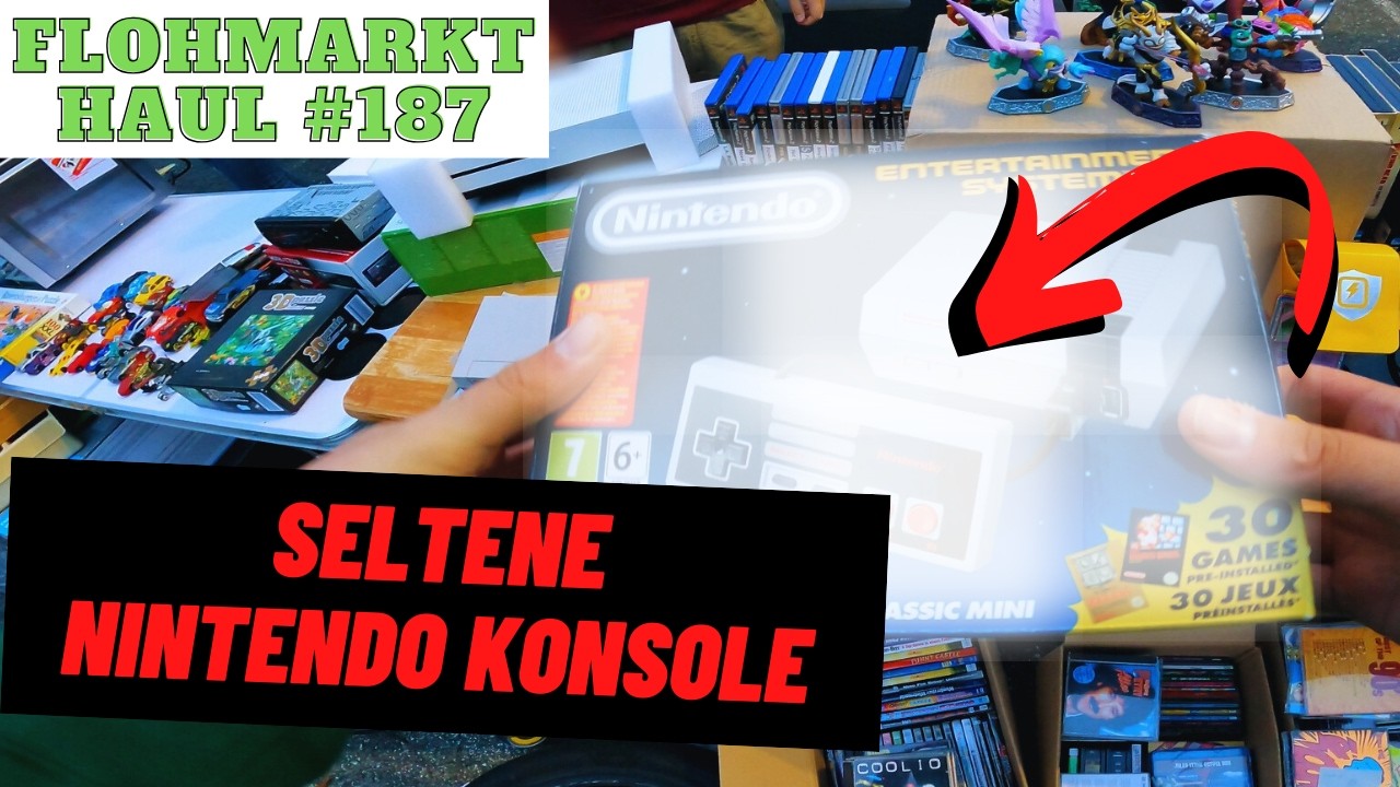 Flohmarkt Funde eskalieren (mal wieder) 😍 Nintendo NES & super SELTENE neue VIDEOSPIELE 🎮 Trödel
