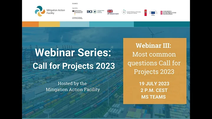 Webinar III:  Most common questions - Call for Projects 2023