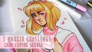3 MARKER CHALLENGE #2 // Card Captor Sakura
