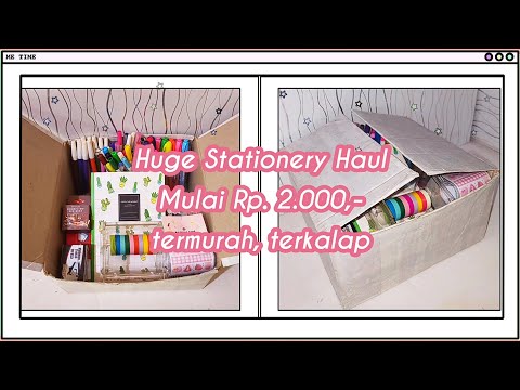 Halo semua Di video kali ini yang aku bagi dengan kalian tentang rekomendasi stationery murah di sho. 