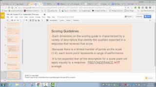 6th-8th Grade Calibration Process