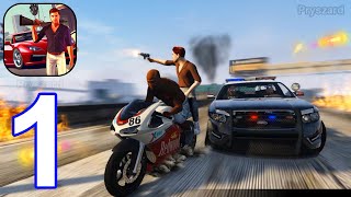 Gangster Crime: Theft City - Gameplay Walkthrough Part 1 Gangster In Big Open World City iOS,Android screenshot 2