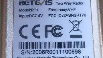 Retevis RT1 VHF Factory Default Frequencies Illegal To Use Without Amateur Radio License! Reprogram!