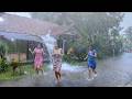 MASSIVE THUNDERSTORM ⚡🌧️ Nature’s Fury in the Coldest Village | Calm Mind & Sleep Instantly