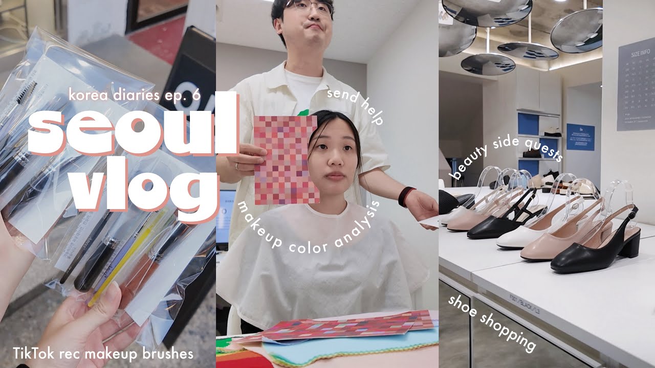 SEOUL, KOREA vlog 🇰🇷: cocory color analysis, hongdae shopping, mint chocolate cafe, cheap hot pot