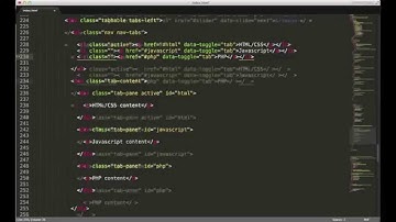 Twitter Bootstrap Tab Nav Content