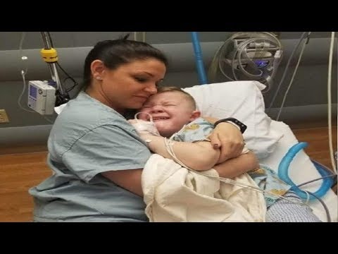 5-year-old-wakes-from-surgery-with-no-one-by-his-side,-nurse-approaches-and-holds-him-tight