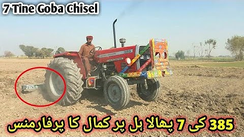 Mf 385 Stunt On 7 Tine Goba Chisel Cultevator |Full Hydraulic Down