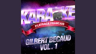 Les cerisiers sont blancs (Karaoké Playback avec choeurs) (Rendu célèbre par Gilbert Bécaud)