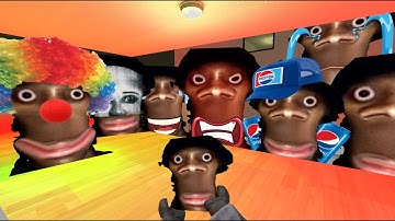 Saving Baby Aughhh From Clown Aughhh, Obunga Family And Aughhh Family Nextbot Gmod