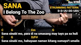 SANA - I Belong To The Zoo (Guitar Tutorial with Chords Lyrics)