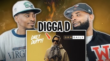AMERICANREACTS TO -Digga D - Daily Duppy | GRM Daily