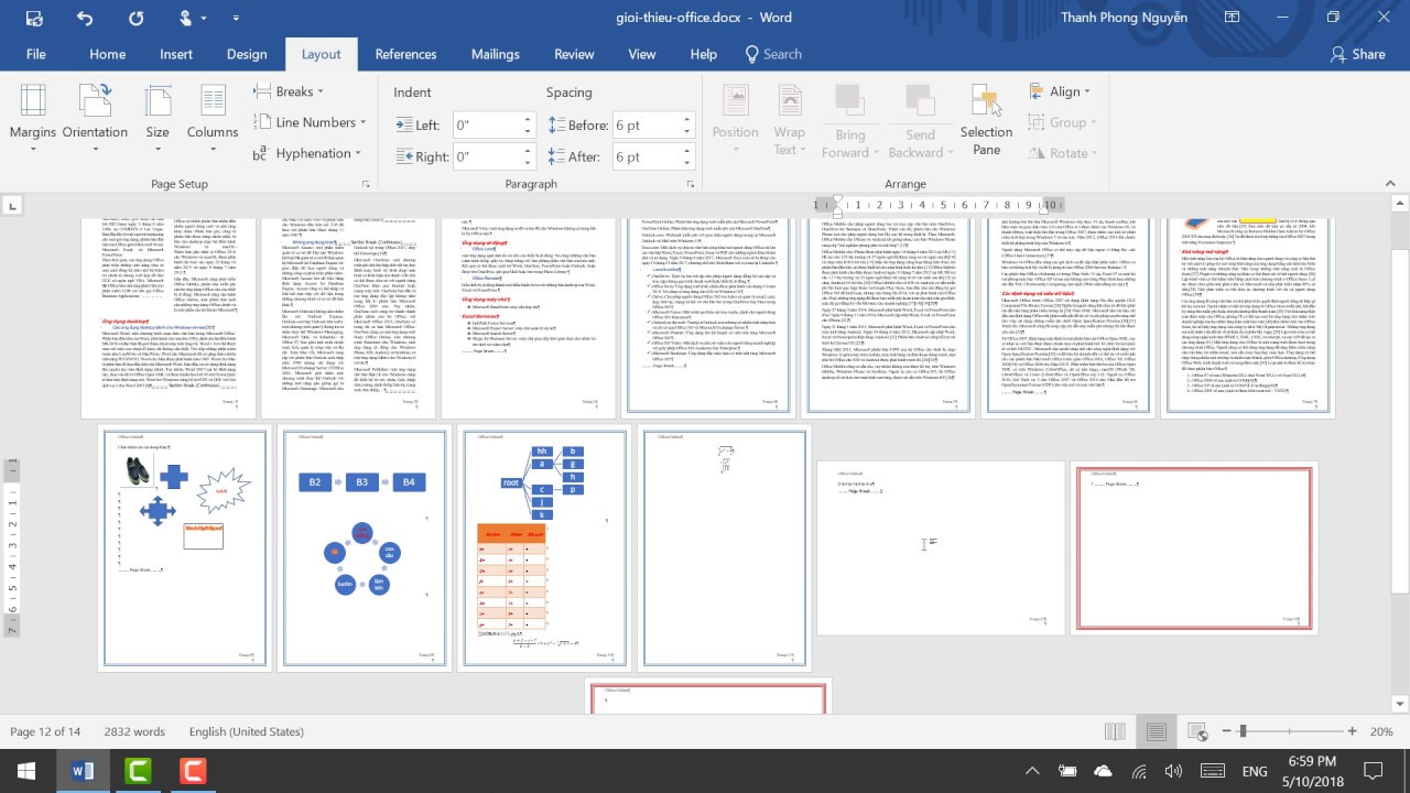 Office 365 - Bà i 23: Các tÃnh năng cá»§a menu Layout trong Word - YouTube
