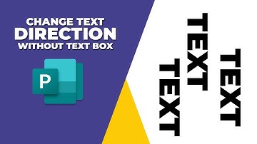 How to change text direction in publisher without text box