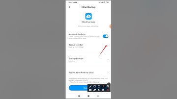 Automatically every day  backups setting on redmi note 8