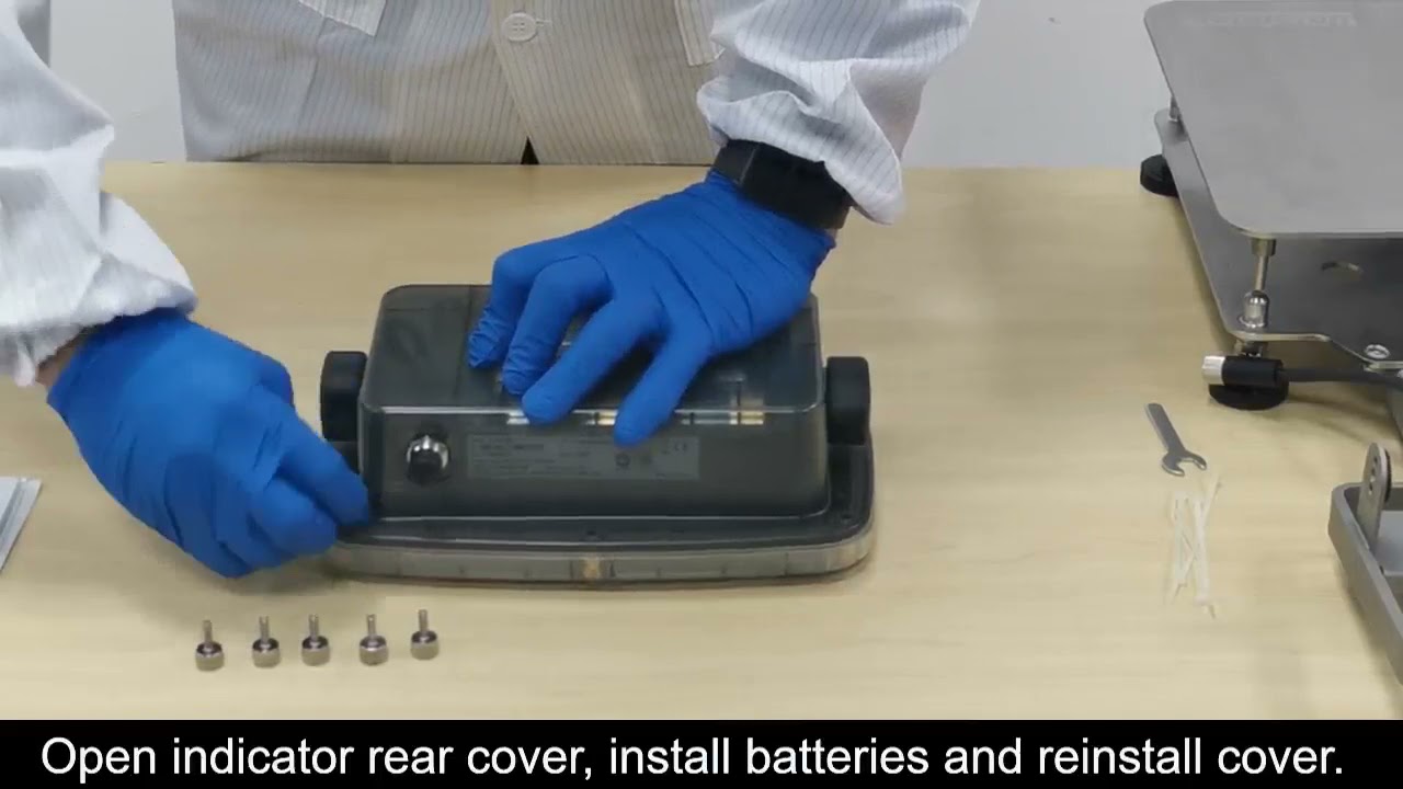 OHAUS Defender 6000 Washdown Bench Scale – How to Assemble the Front Mount (EN)