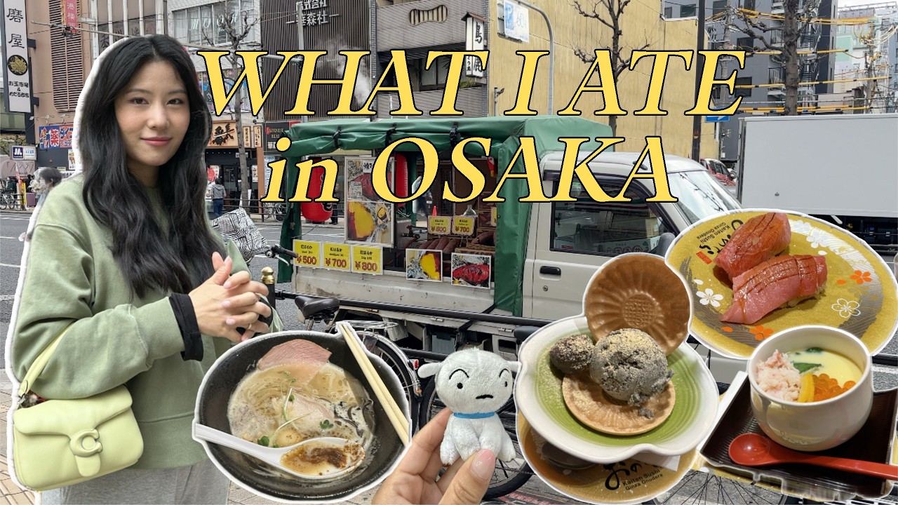 OSAKA FOOD TOUR 🇯🇵 | Ramen, Takoyaki, Sushi & Japanese McDonald’s