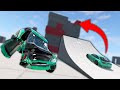 CRASHING MY CAR ON GIANT RAMPS! (BeamNG Drive)