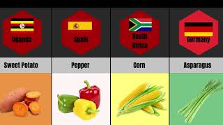 National Vegetables From Different Countries