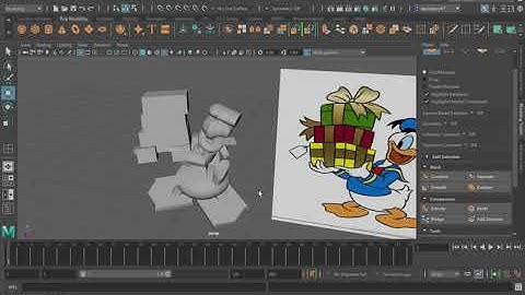 Donald Duck Model: Part 3: Hi Poly.