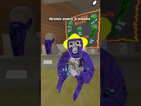 Gorilla Tag added facial hair!? #gorillatag #shortsviral #helpmemakethismakesense #vr