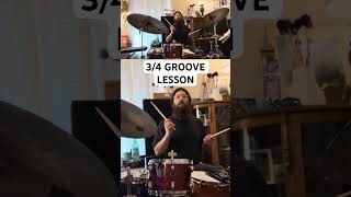 3/4 groove lesson: DRUM LESSON 🥁 THE (GHOST) NOTE MUSIC SCHOOL 👻 #musiclessons #drumlesson #denton