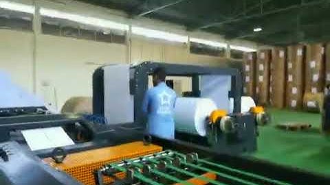 #ethiopia Full Automatic A4 paper making machine production line (double rotary knife)