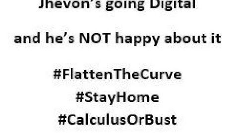 Math 212 RS2 Lecture 18 - Parametric Curves and their Calculus; more on series; #StayHome