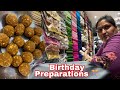 Birt.ay preparations on  besan laddu recipe 