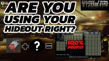 How to Make MILLIONS with Your Hideout in Tarkov - Escape From Tarkov Money Guide