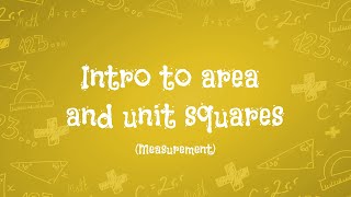 Intro to area and unit squares
