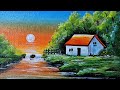 Nature scenery landscape painting  acrylic painting  ramkrushna arts  acrylic painting 5 