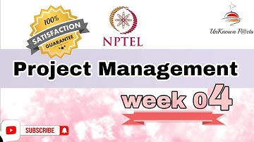 PROJECT MANAGEMENT WEEK 4 ASSIGNMENT ANSWERS NPTEL 2024 l NPTEL #nptel #nptelanswer
