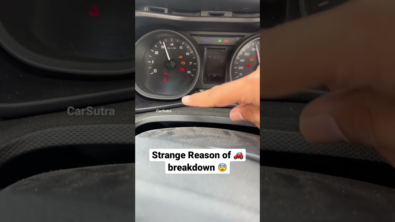 Strange Reason of 🚗breakdown 😨 