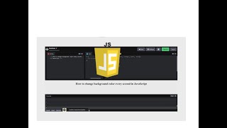 How to change background color every second in JS