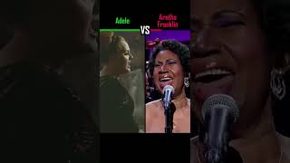 ADELE vs ARETHA FRANKLIN - Rolling in the Deep - #shorts