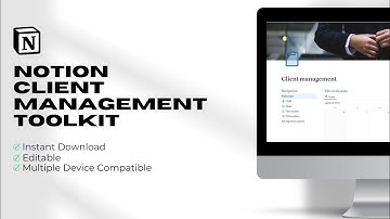 Client Management Notion Template with CRM & Finance Hub