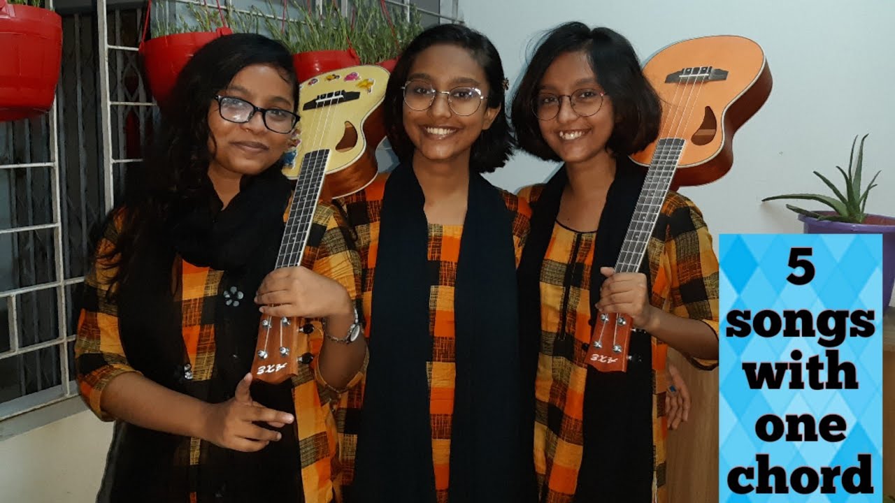 5 Popular Bangla Song with one chord ukulele cover Jhelam, Jhelik and