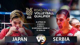 Japan vs Serbia | Volleyball Olympic QT 2023