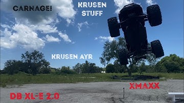 1/5 RC CARNAGE! Traxxas Xmaxx/Losi dB xl-e 2.0 “KruseN Ayr" BIG JUMPS with the BEASTS