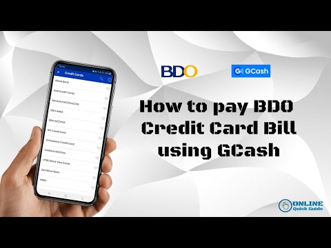How To Pay BDO Credit Card Using GCash